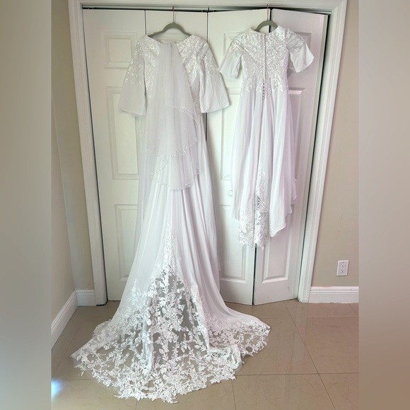 CUSTOM Dresses & Skirts - WEDDING DRESS SET🤍🤍🤍🤍